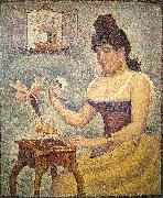 Georges Seurat Young Woman Powdering Herself Germany oil painting reproduction